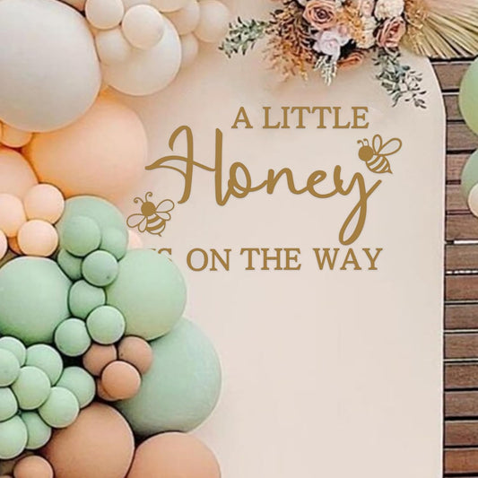 A Little Honey is on the Way Baby Shower Party Decal Sign