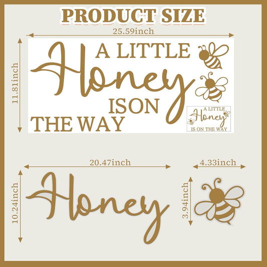 A Little Honey is on the Way Baby Shower Party Decal Sign