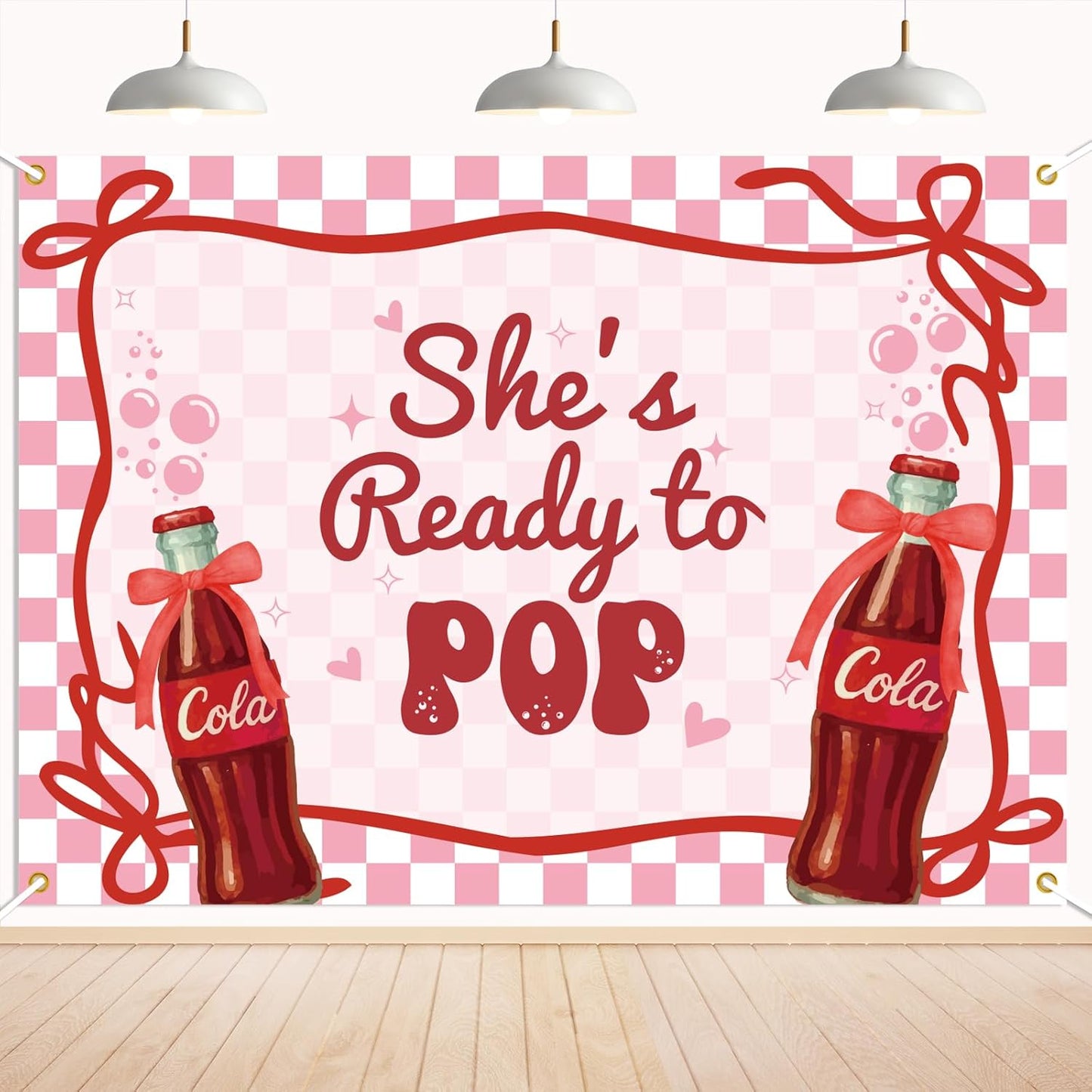 She's Ready to Pop Backdrop