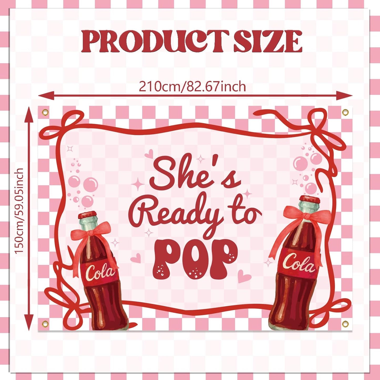 She's Ready to Pop Backdrop
