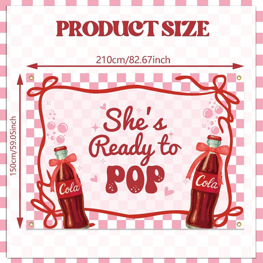 She's Ready to Pop Backdrop